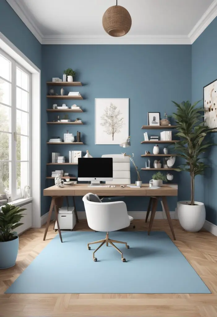 Subtle Sophistication: Introducing Minor Blue, the Office Paint of 2024