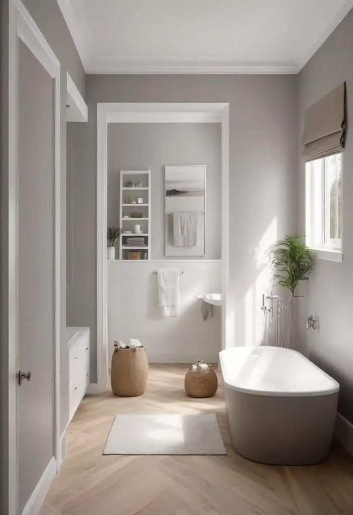 Transform Your Bathroom with 2024's Tranquil Morning Fog Paint