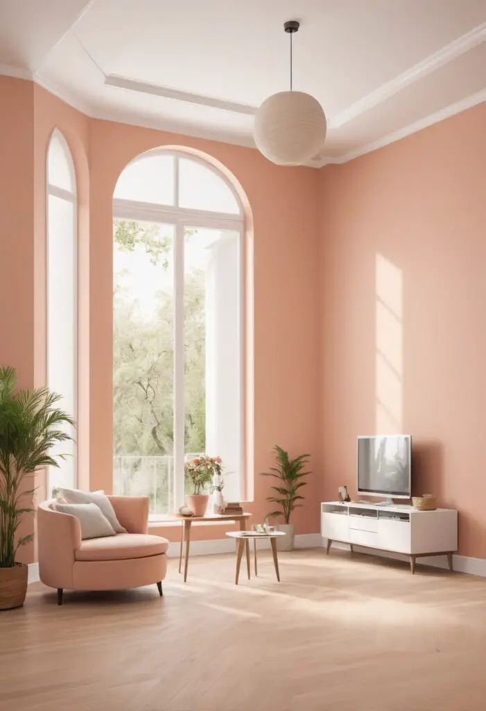 Chic and Contemporary: Transform Your Space with 2024's Cosmetic Peach Paint