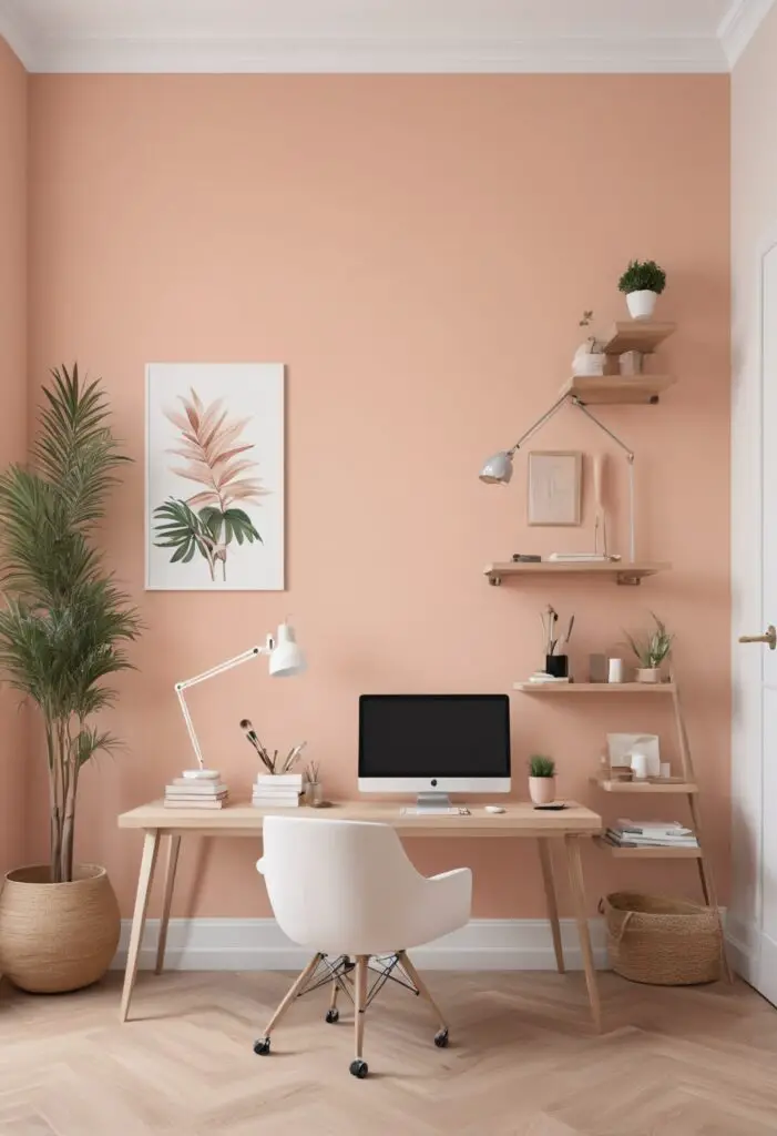 Radiate Warmth and Sophistication: Cosmetic Peach Paint for 2024 Offices