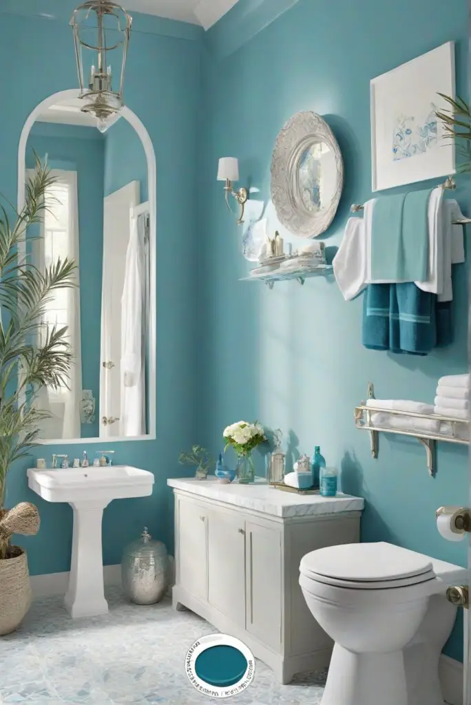 blue peacock, bathroom paint, wall paint, home decor