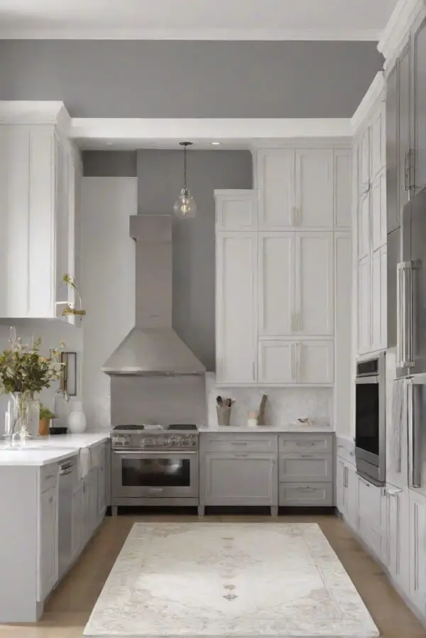 Is Classic Gray (oc-23) Wall Paint Good For Kitchen With A White Rug 