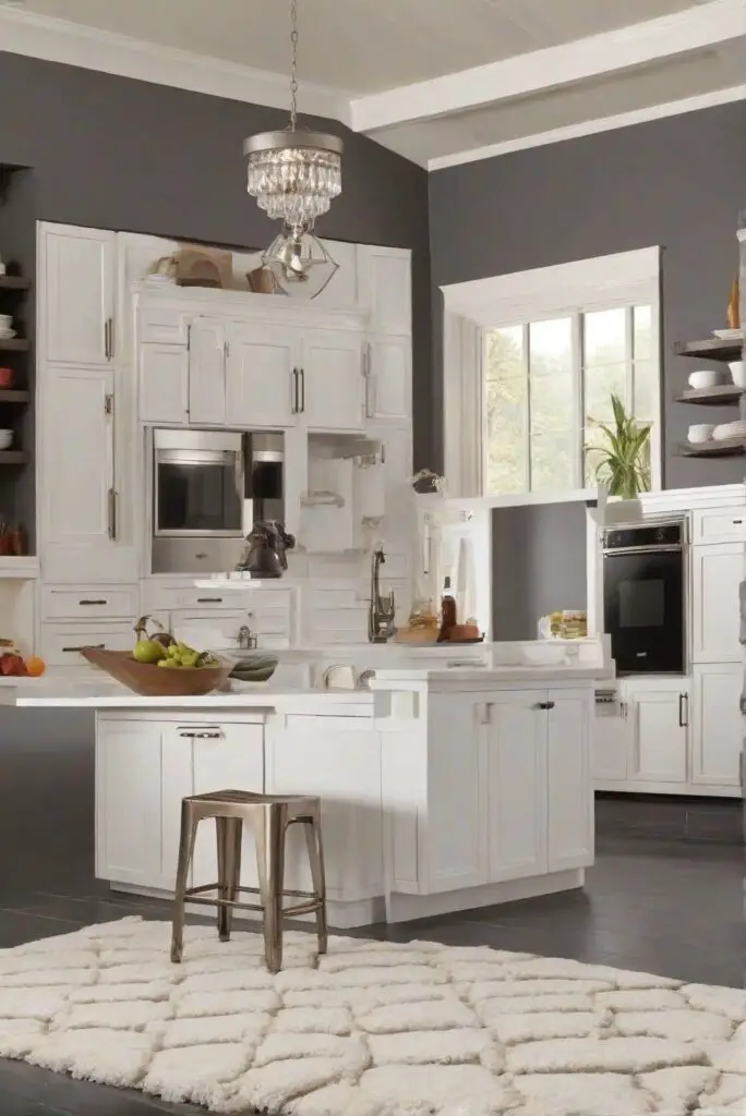 white kitchen paint, best kitchen colors, interior paint for kitchen, kitchen wall paint
