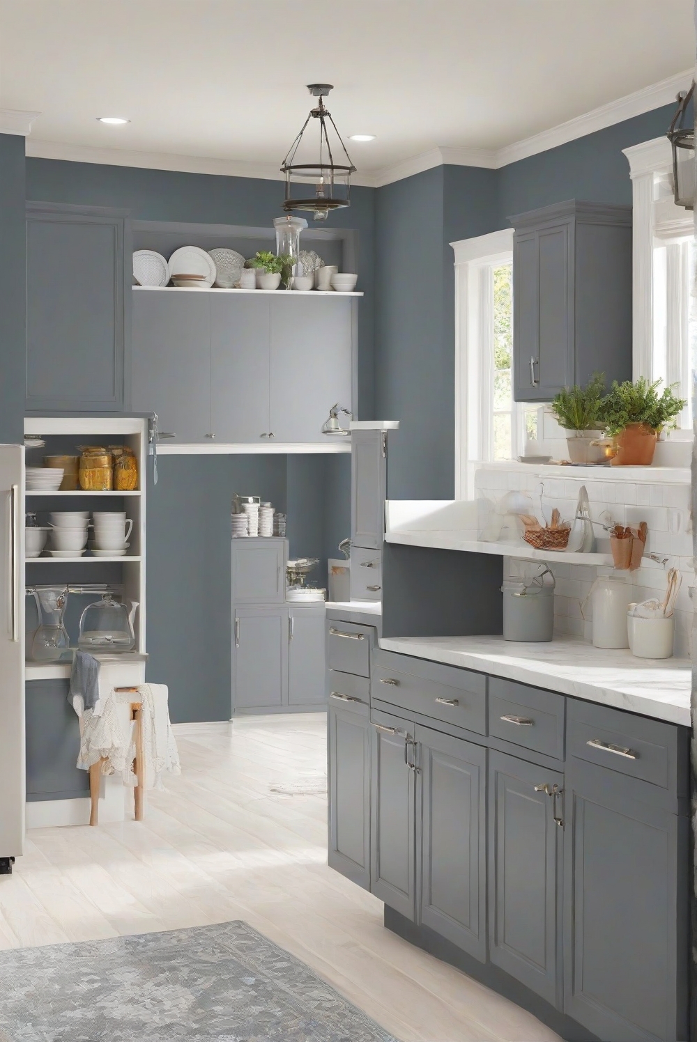 Is KNOXVILLE GRAY (HC-160) wall paint good for Kitchen with a white rug ...