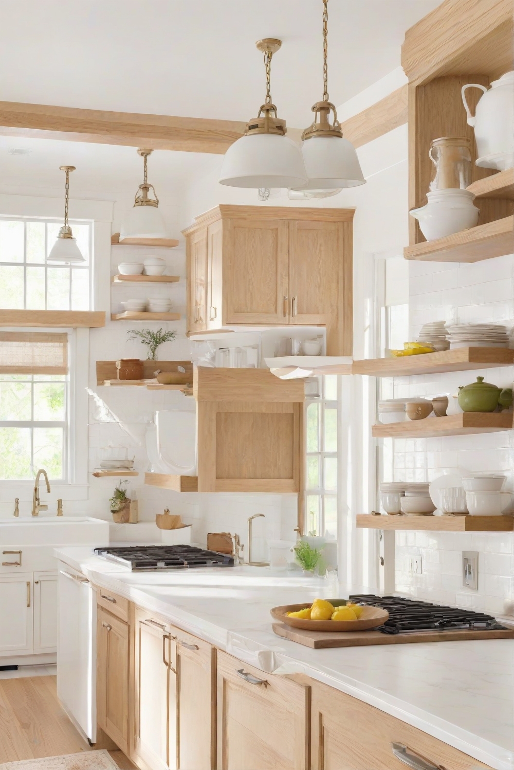 Is SIMPLY WHITE (OC-117) wall paint good for Kitchen with oak wood ...