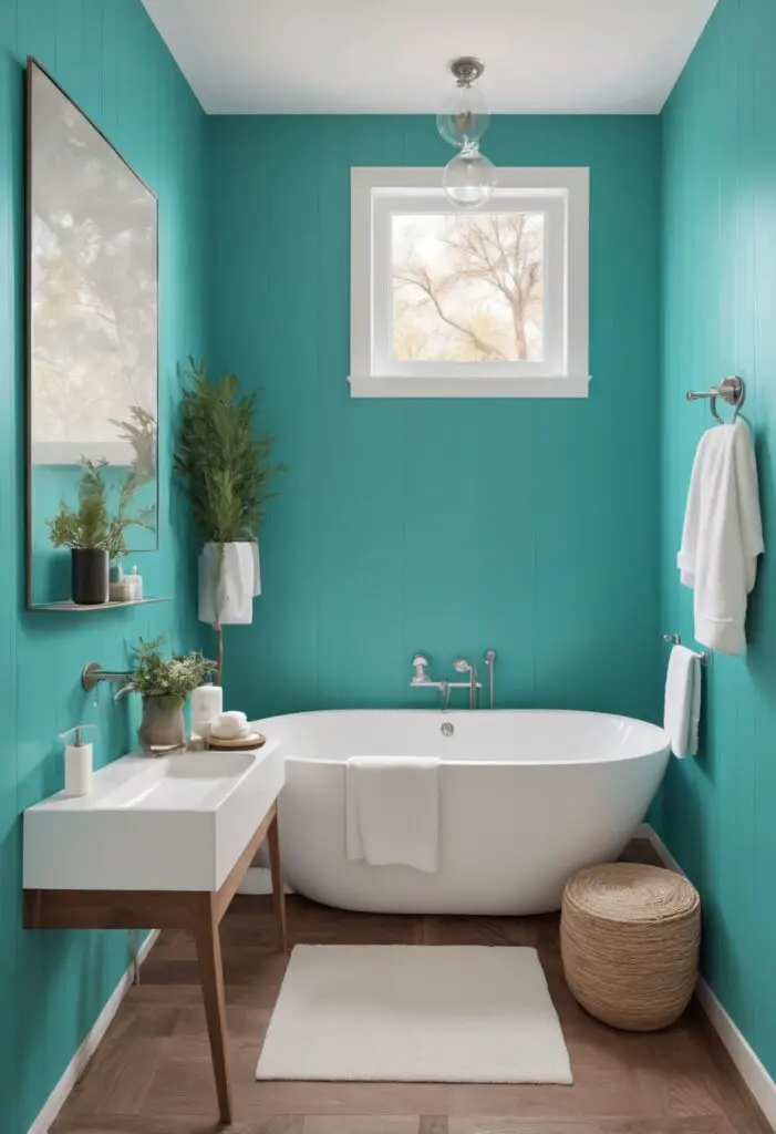 Upgrade Your Bathroom Aesthetic: Holiday Turquoise Paint Trends for 2024