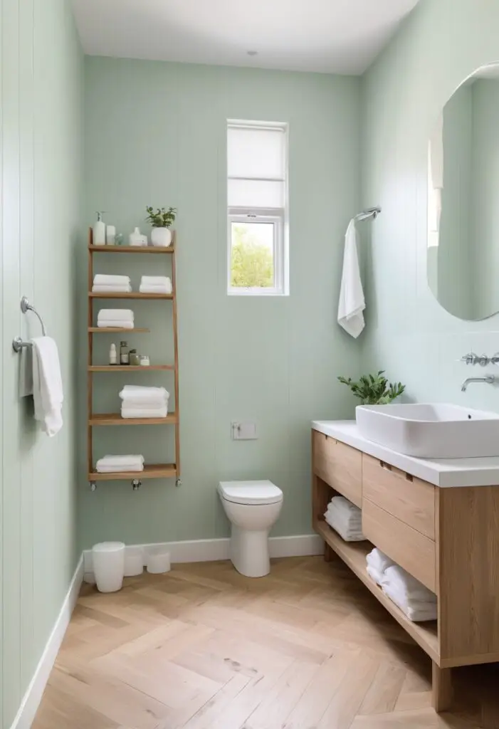 Fresh and Invigorating: Lighter Mint Paint for Modern Bathrooms in 2024