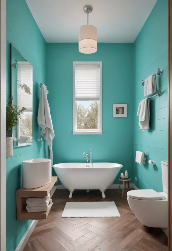 Revamp Your Bathroom with 2024's Nifty Turquoise Paint