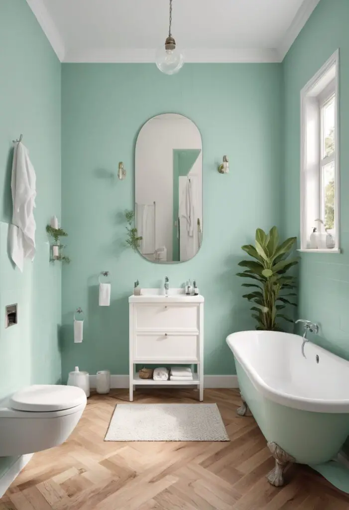 Revamp Your Bathroom with 2024's Retro Mint Paint