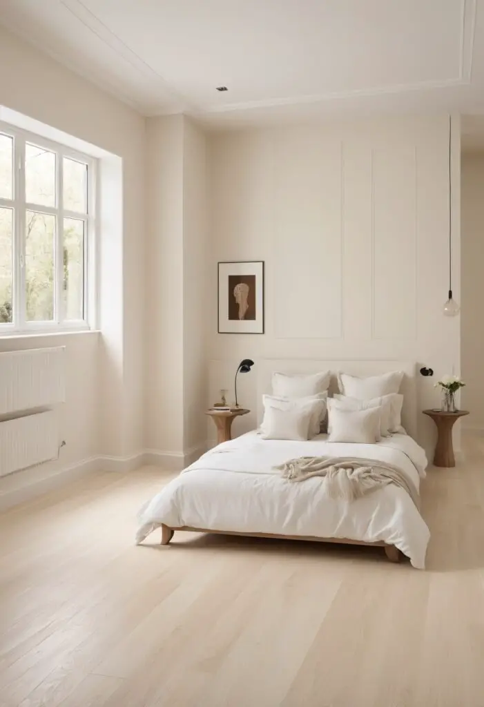 Luxurious Calm: Intricate Ivory Paint Trends for 2024 Bedrooms