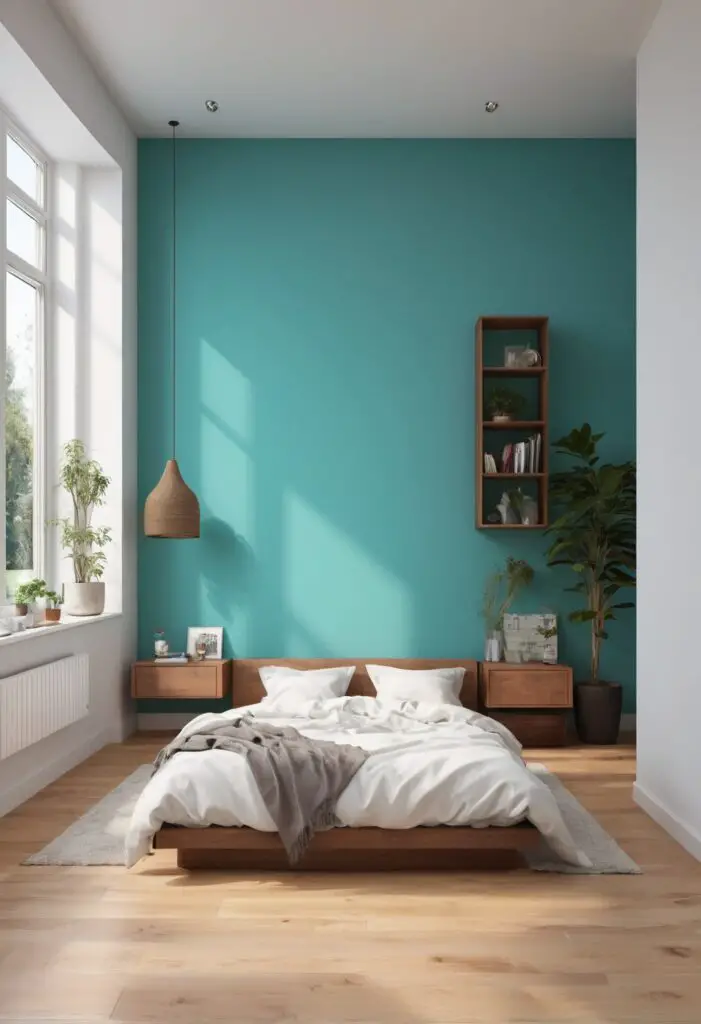 Fresh and Modern: Nifty Turquoise Paint for Your Bedroom in 2024