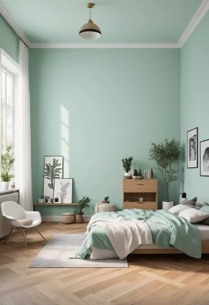 2024 Trend Alert: Retro Mint Paint for Contemporary Bedrooms