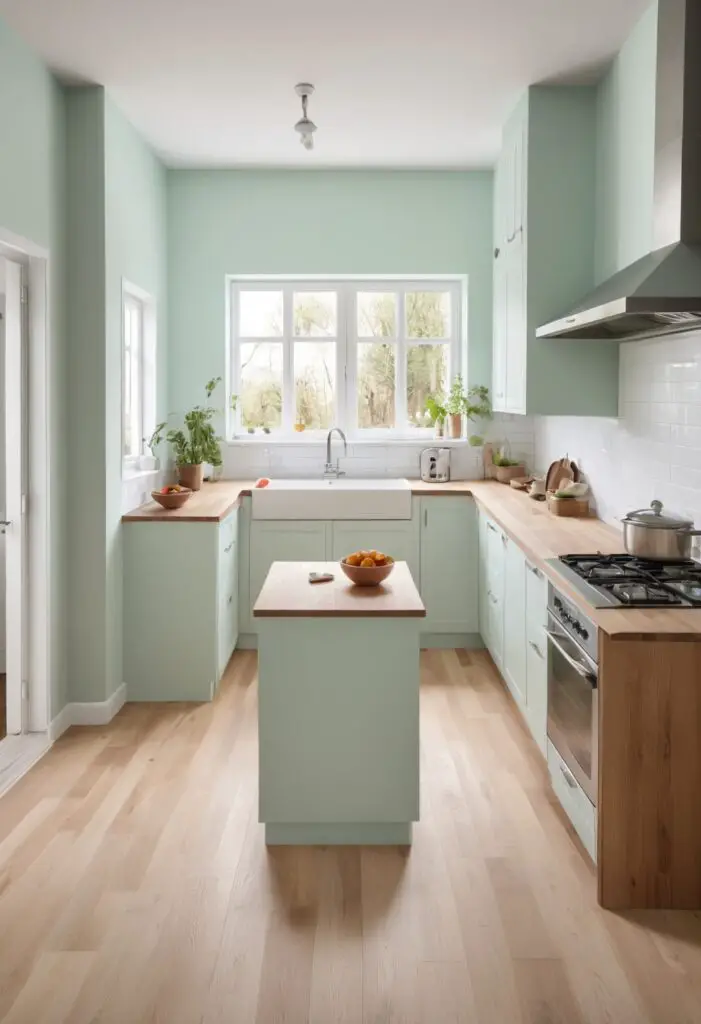 Fresh Beginnings: Modern Kitchens Embrace Lighter Mint in 2024