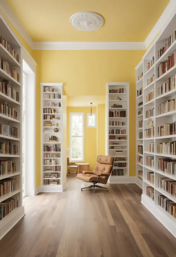 Brighten Your Modern Library with 2024's Lemon Twist Paint