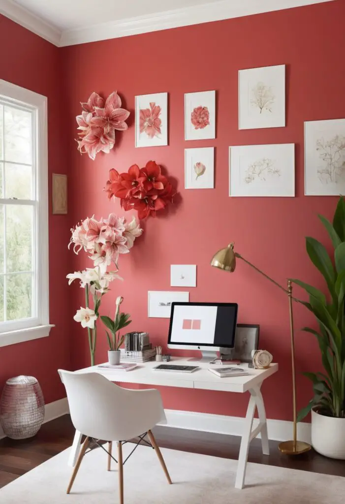 A Fresh Perspective: Amaryllis Paint Color Redefines Office Chic in 2024