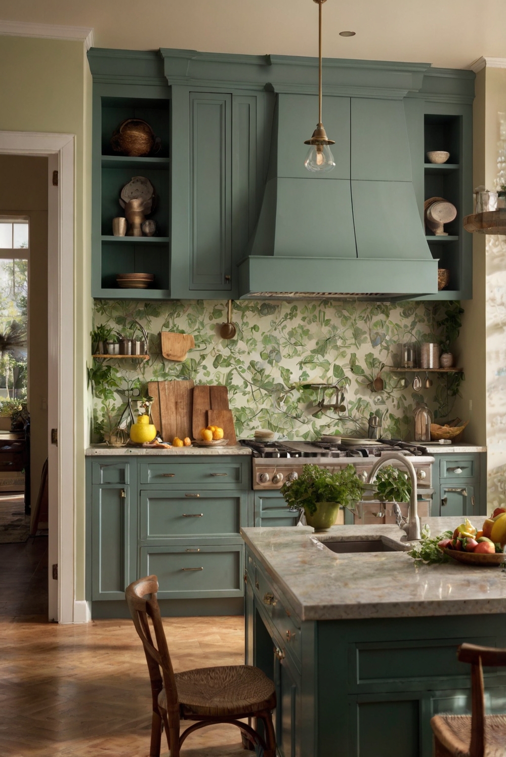 How do you create a cohesive color scheme for an open-plan kitchen ...