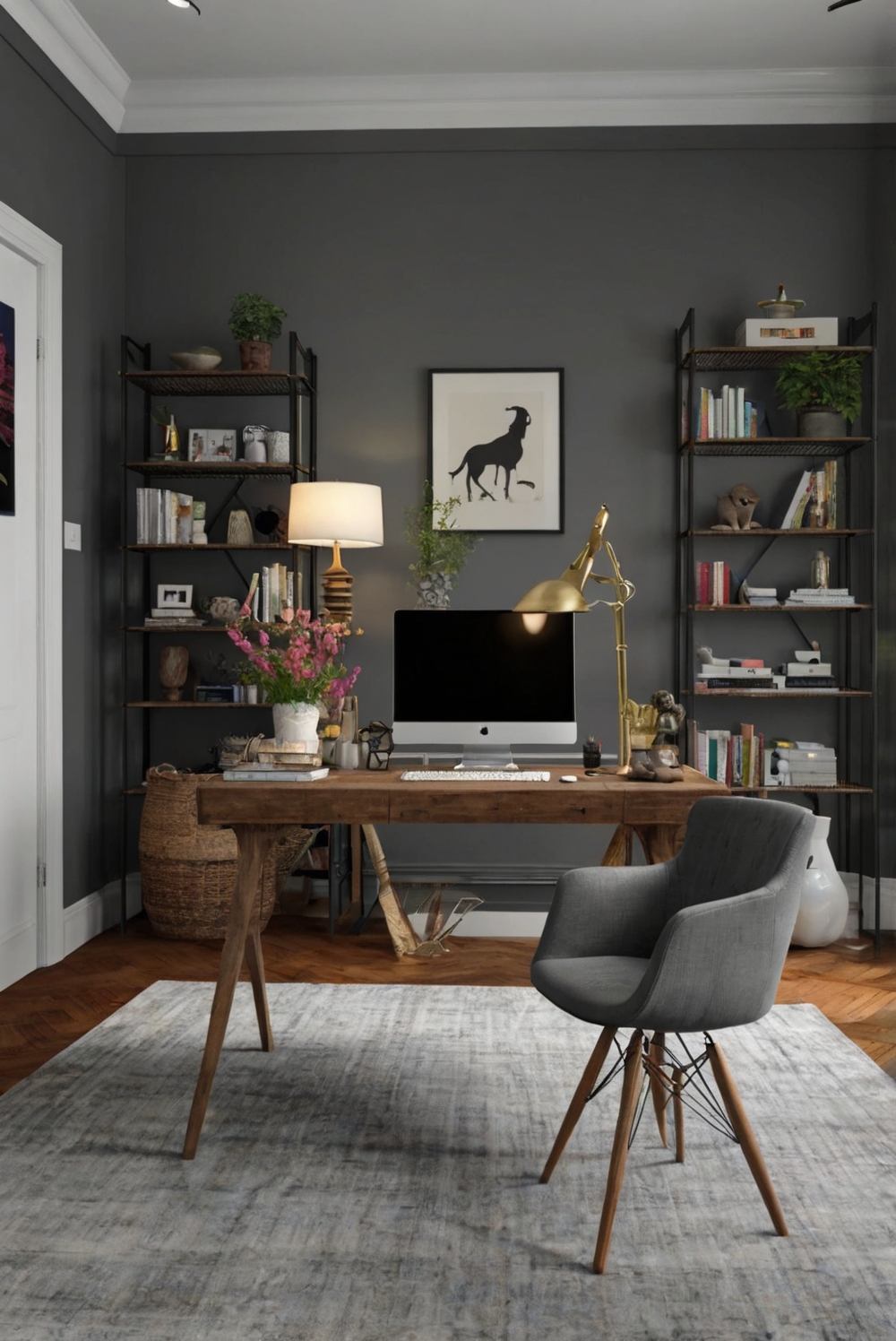 How Do You Use Color To Create A Focal Point In The Home Office? - West 