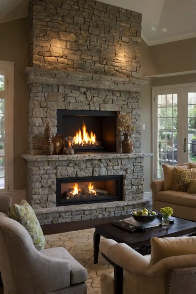fireplace surround, living room decor, interior design, home decor, home renovation, home improvement, fireplace design