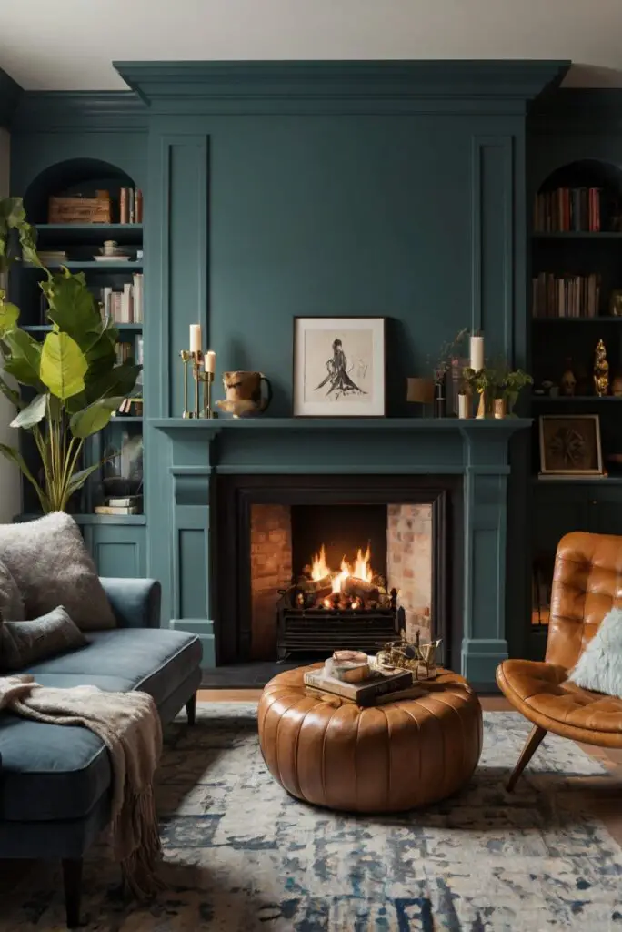 vintage inspired living room design, antique fireplace design, home decor ideas, interior design tips, room layout ideas, fireplace decoration, vintage furniture arrangement