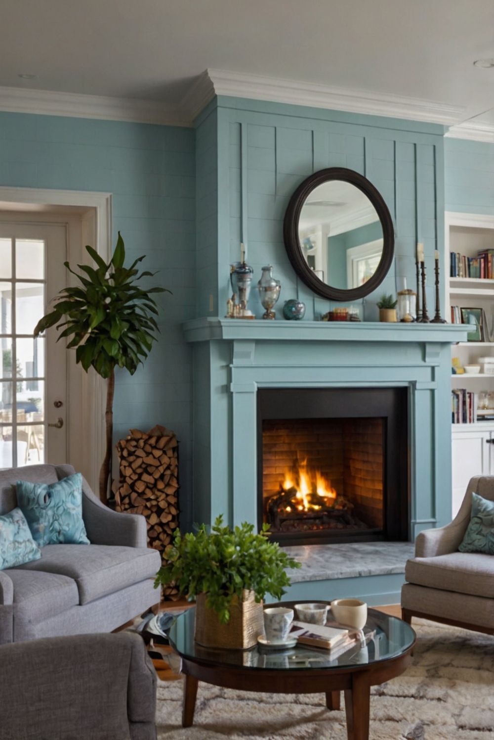 How to Decorate the Hearth of Your Living Room Fireplace? - West Pear ...