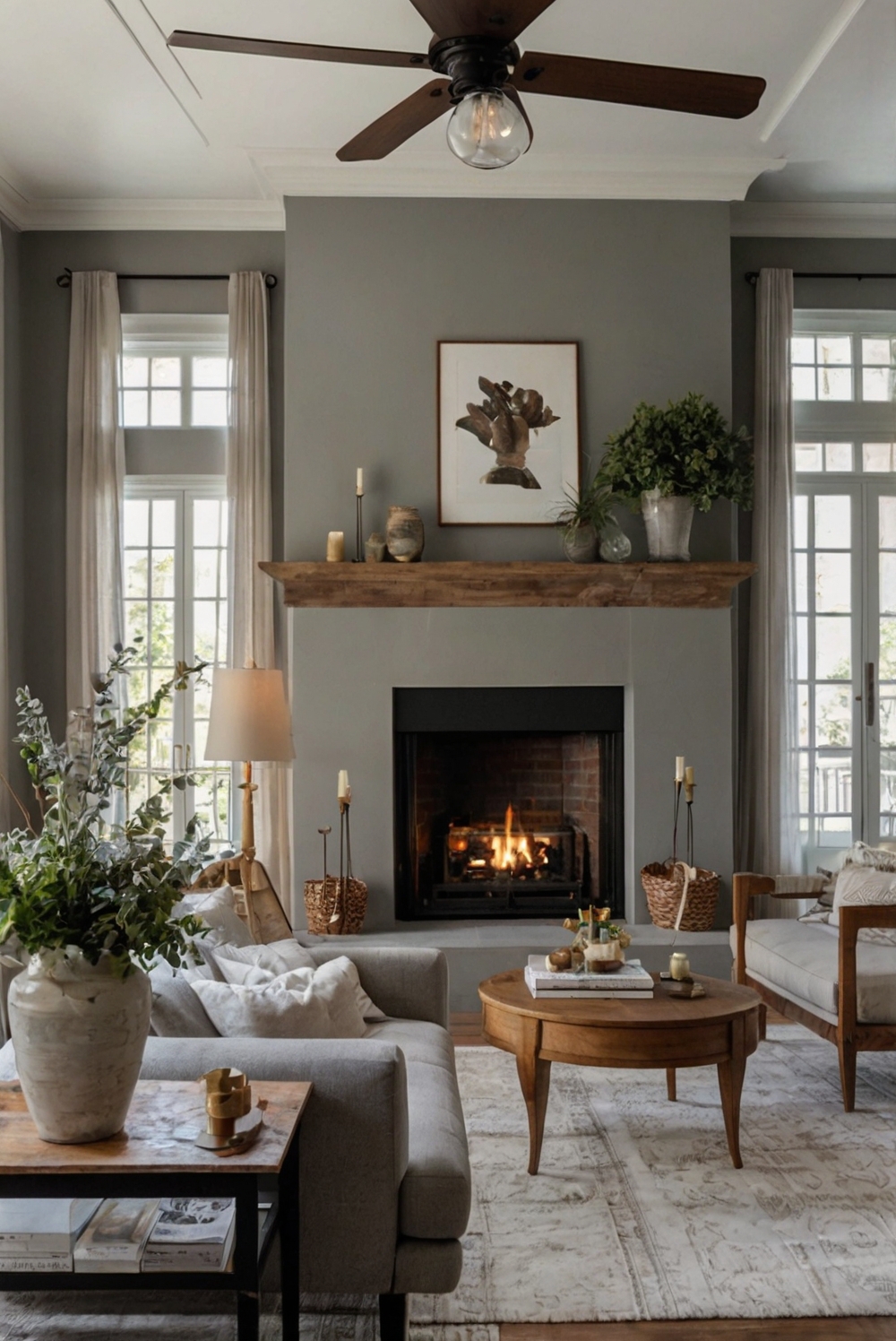 French country living room design, cozy fireplace design, home interior decor, space planning ideas, interior bedroom design, kitchen designs, paint color match