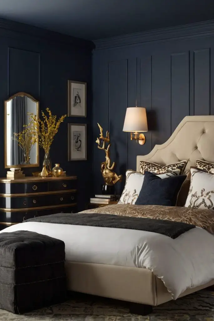 luxury bedroom decor, interior design ideas, elegant bedroom design, upscale bedroom furniture