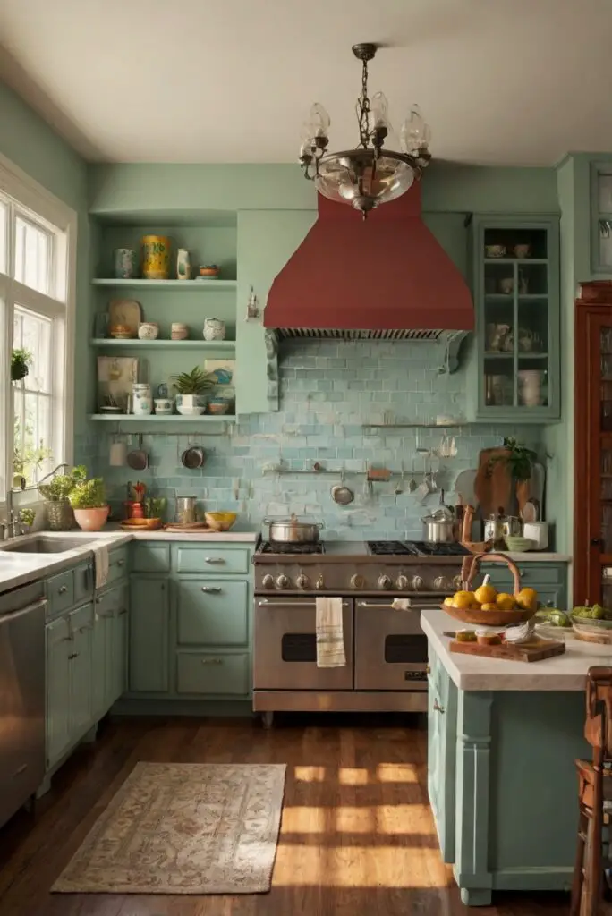 kitchen design, retro kitchen decor, vintage kitchen ideas, retro-inspired kitchen design