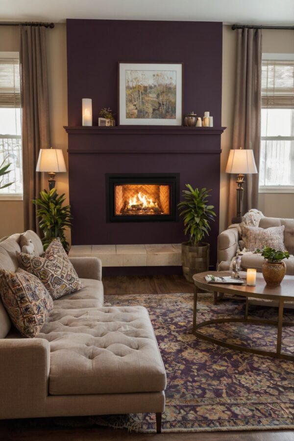 Picture of What Are the Best Wall Art Styles to Pair with a Living Room Fireplace ...