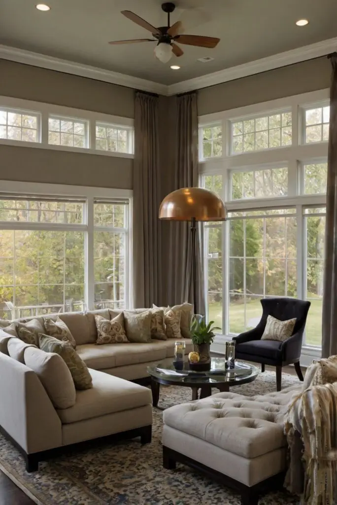 window treatments, living room decor, modern fireplace design, contemporary home decor, interior design styles, modern curtain ideas, stylish home furnishings