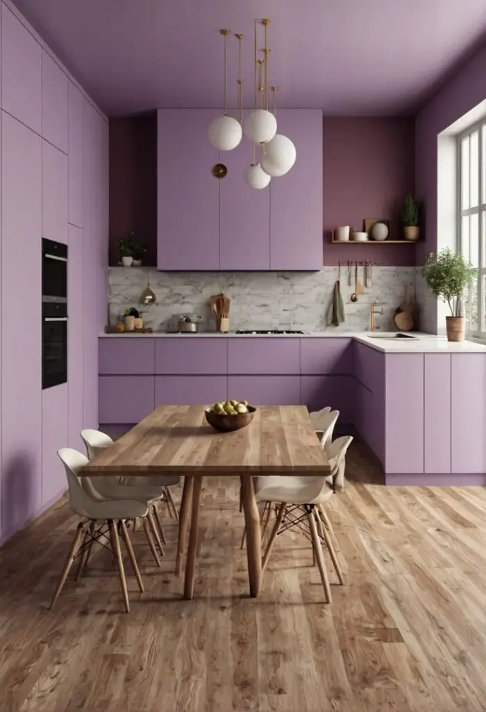 Transform Your Kitchen: Embrace 2024's Rhapsody Lilac Paint Trend