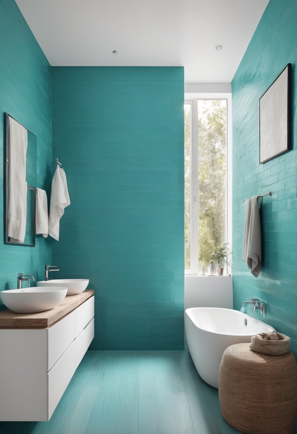 Refresh Your Bathroom with 2024's Vibrant Nifty Turquoise Paint
