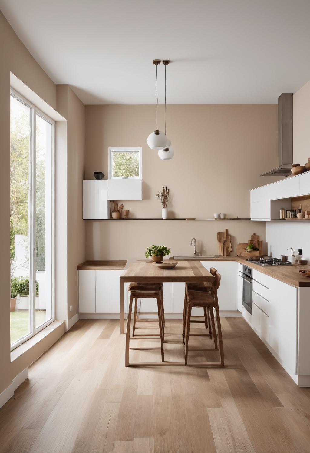 Revitalize Your Kitchen with 2024's Elegant Bauhaus Buff Paint