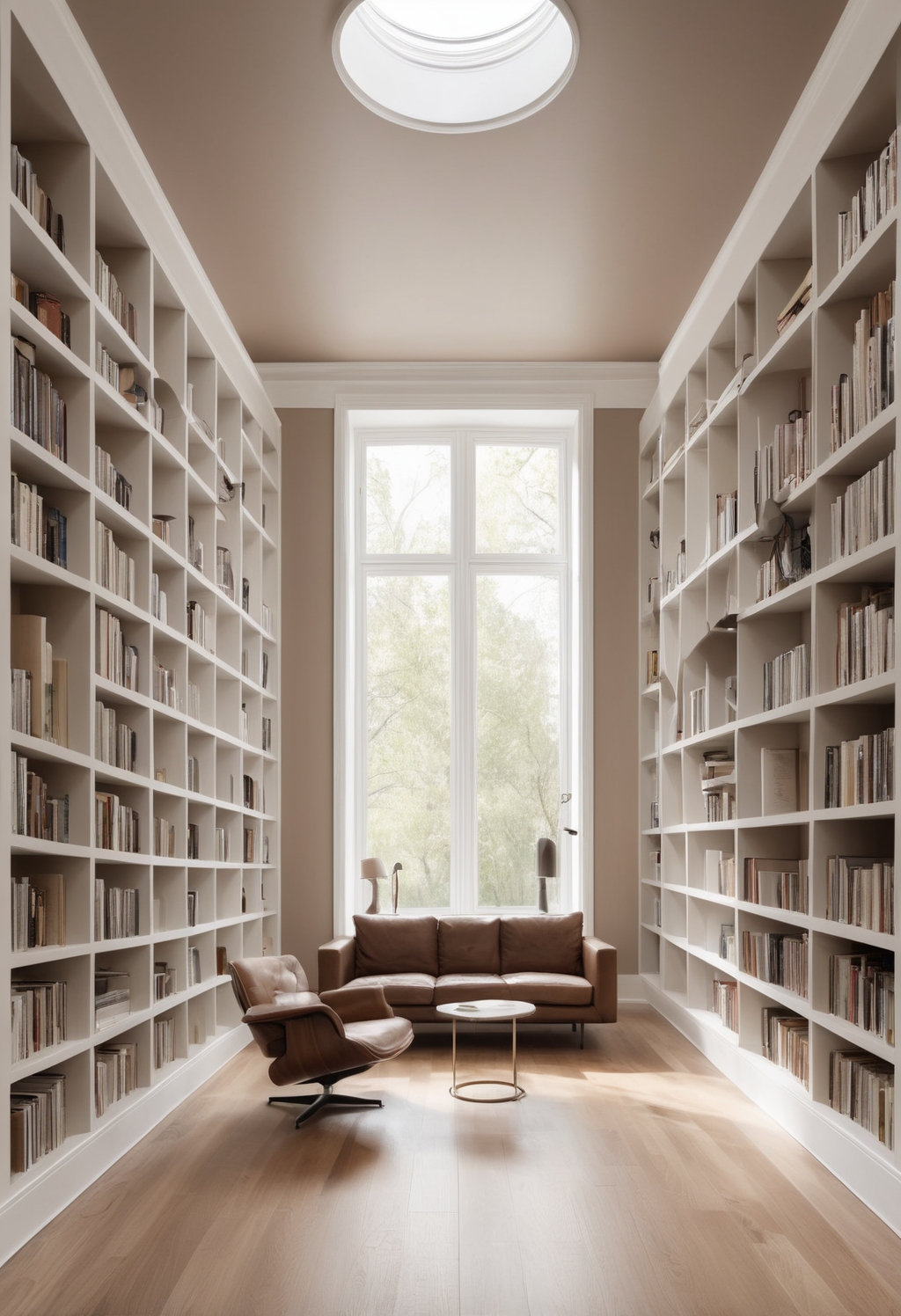 Elevate Your Library with 2024's Elegant Bauhaus Buff Paint