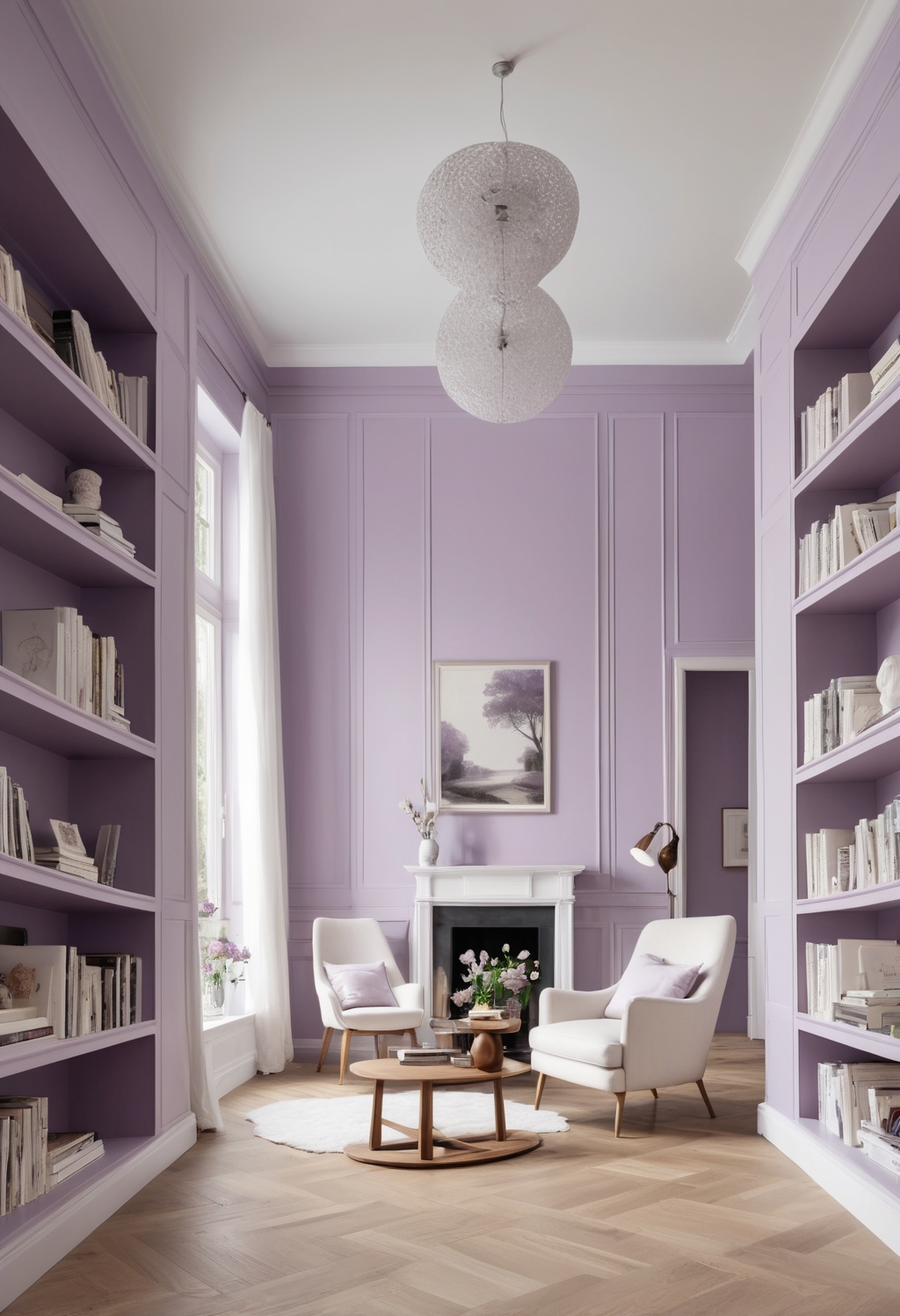 Elevate Your Reading Nook with 2024's Forever Lilac Paint