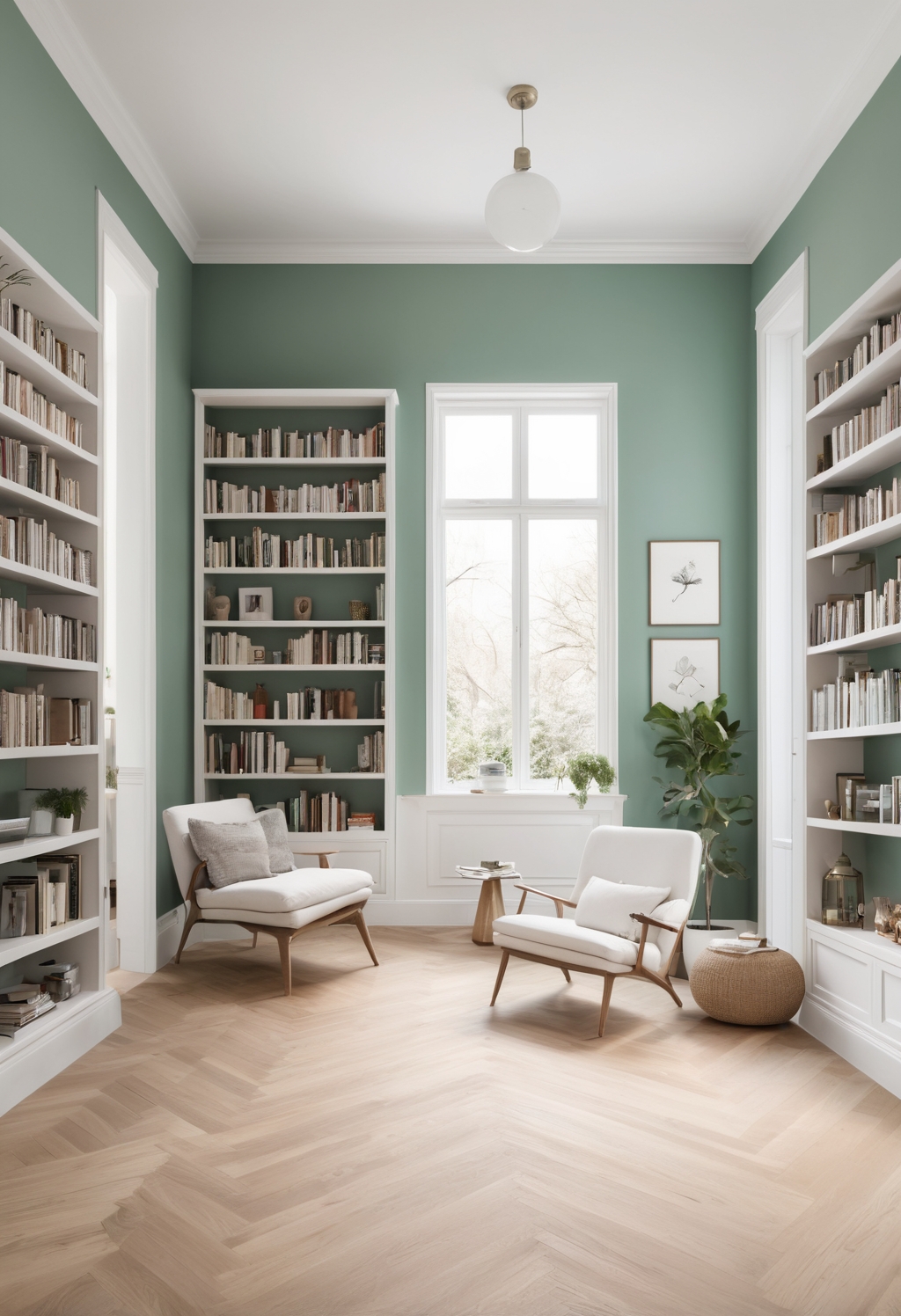 Revamp Your Reading Space: Modern Libraries with 2024's Minted Paint