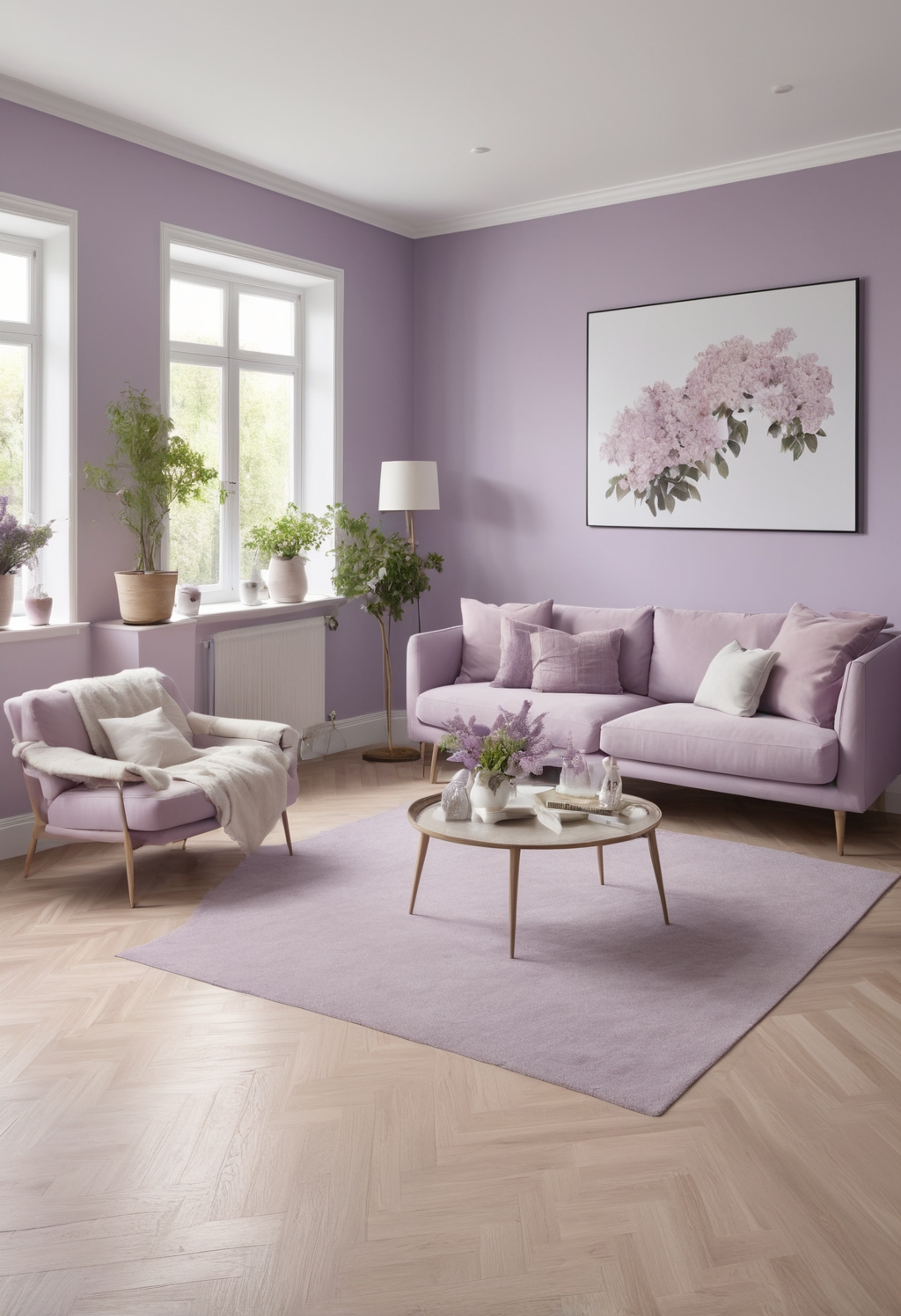 Serenity in Style: Forever Lilac Paint Trends for 2024
