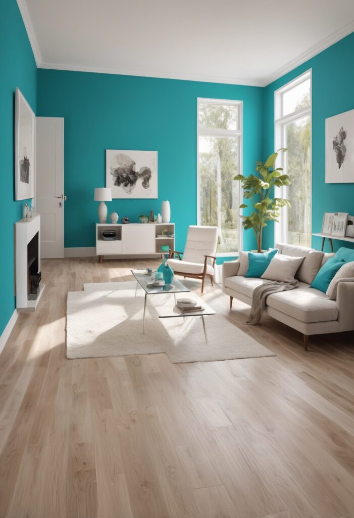 Refreshing Modern Pool Rooms with 2024's Nifty Turquoise Paint