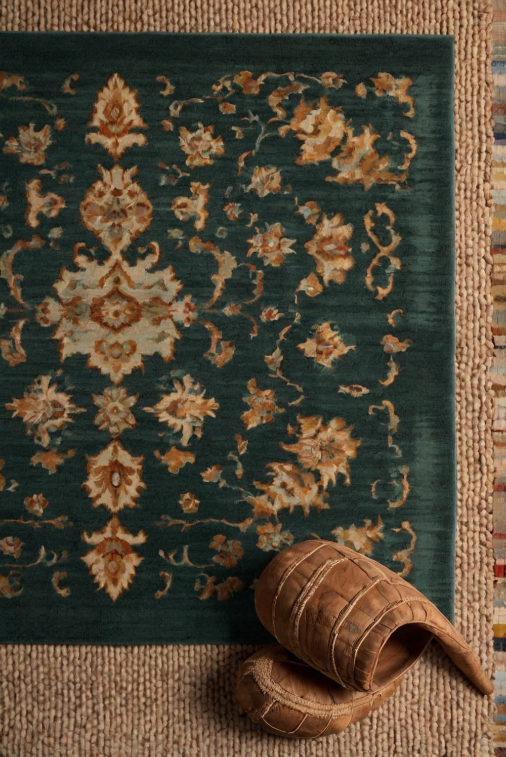 Standard One Color Rug How to Choose the Right Rug Color for a Farmhouse-Inspired Living Room ...