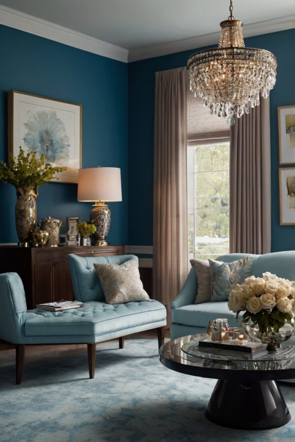 How to Design a Glamorous Living Room with a Luxurious Color Scheme ...