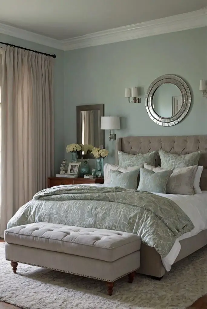 curtain design, bedroom décor, interior furnishing, window treatments