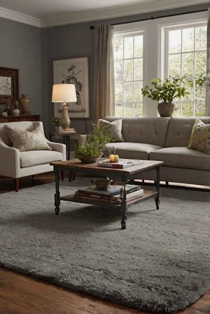 vintage-inspired living room, rug colors, home decor, interior design, space planning, kitchen designs, living room interior