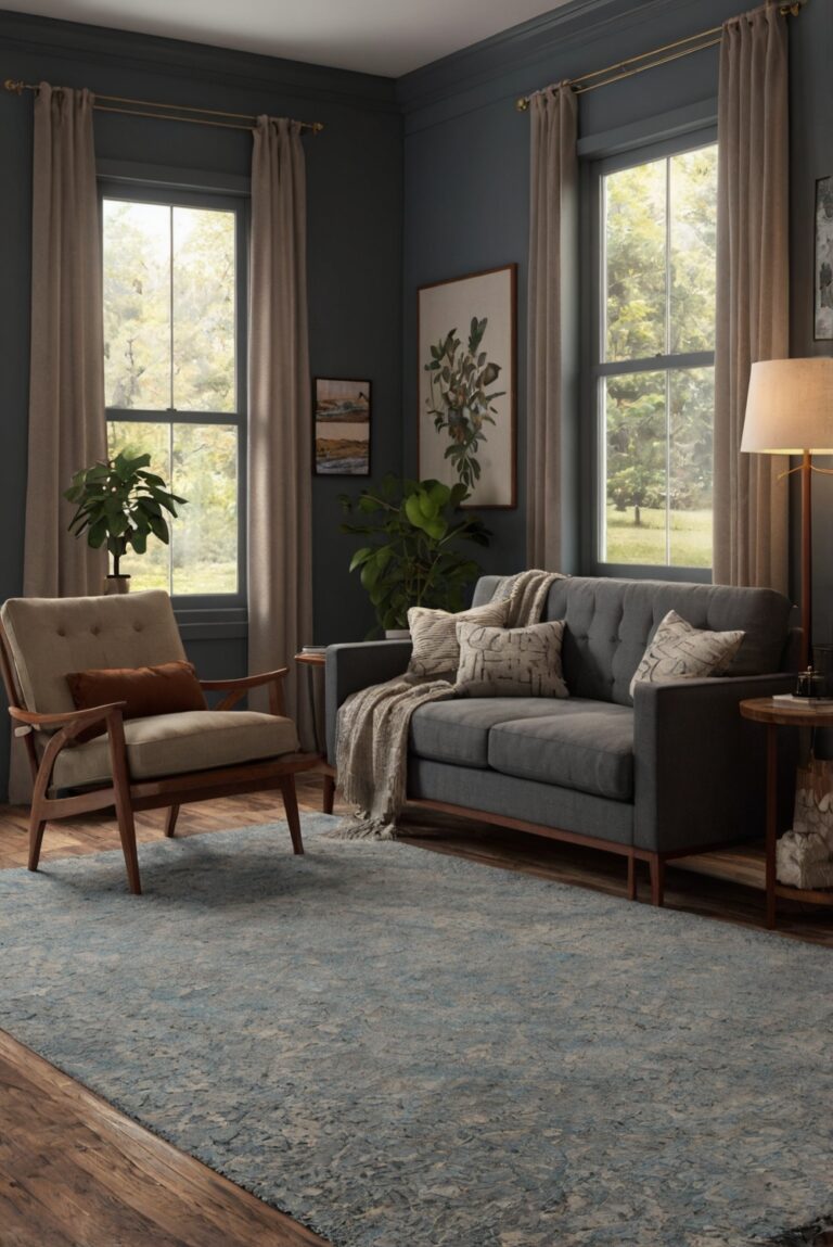 What Are the Best Rug Materials for a Contemporary Rustic Living Room ...