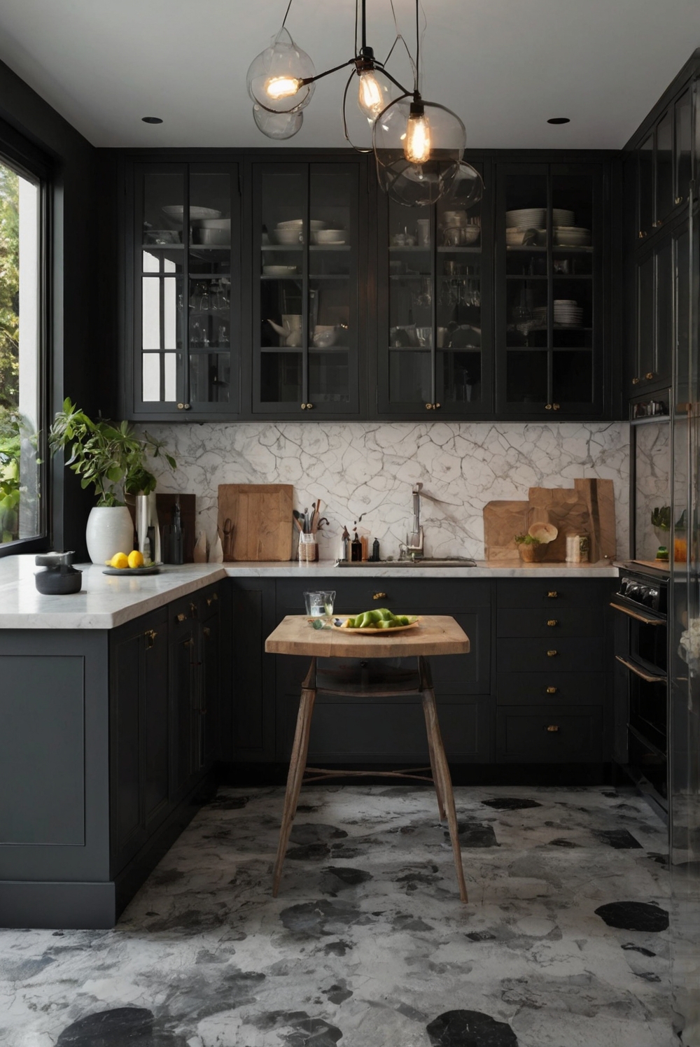 What are some creative ways to incorporate black into your kitchen ...
