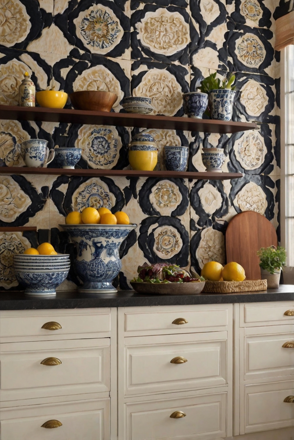 Kitchen Service Pattern What are some ways to incorporate bold patterns and textures into your ...