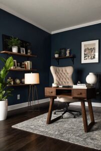What's your experience with using dark colors in a home office with ...