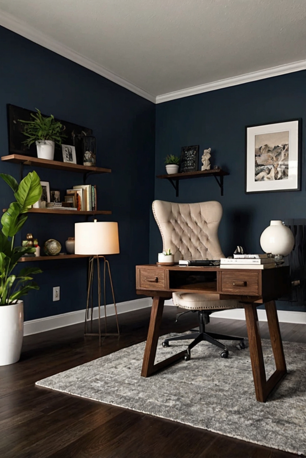 What's your experience with using dark colors in a home office with ...