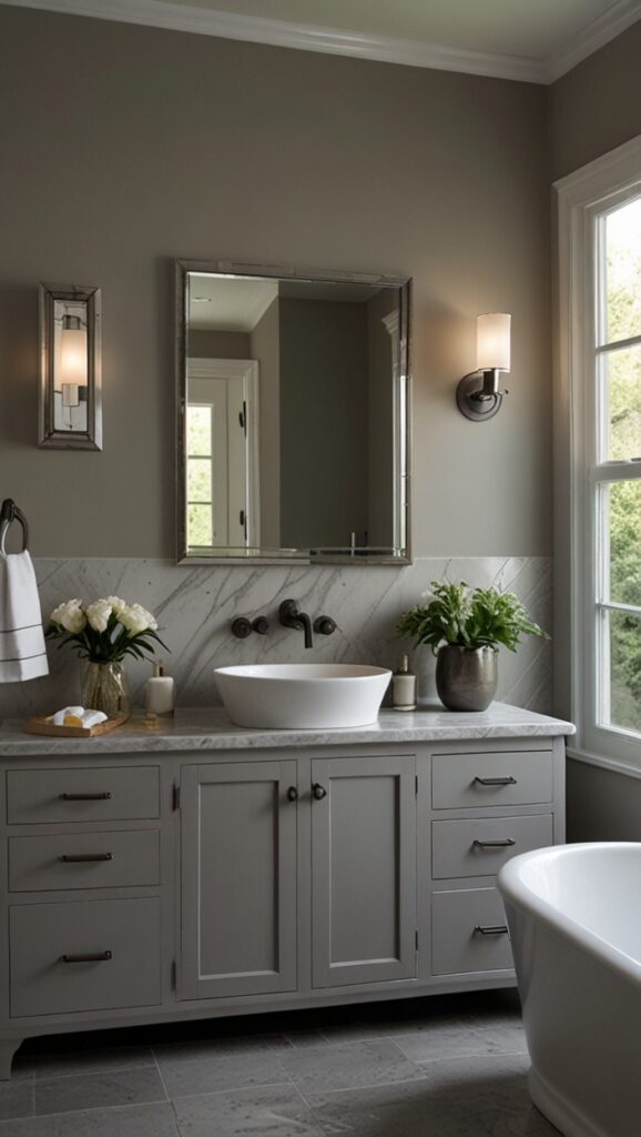 painting with Anew Gray,new Bathroom design, modern Bathroom 