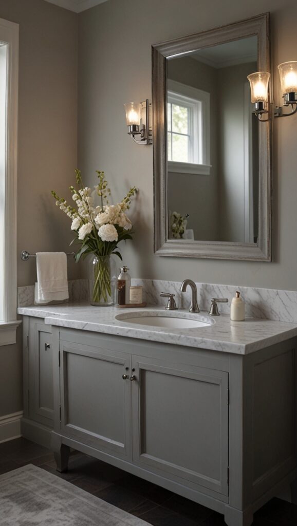 painting with Anew Gray,new Bathroom design, modern Bathroom 