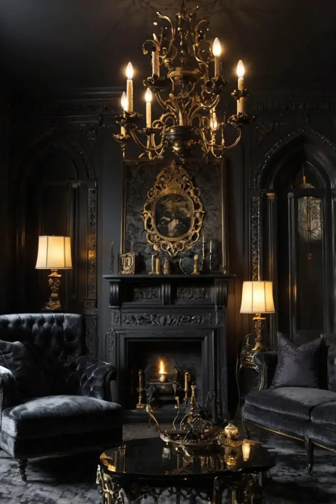 Gothic furniture, Gothic decor, Gothic home design, Gothic living room, Gothic style