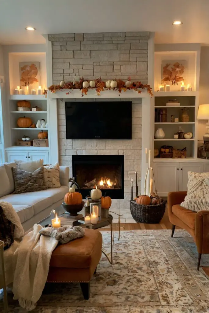 upgrade living room decor, fall home decor, cozy living room ideas, modern living room design, elegant home interiors